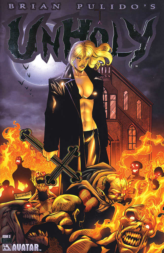 Unholy #3 Platinum Foil Art Print Set (Mature)