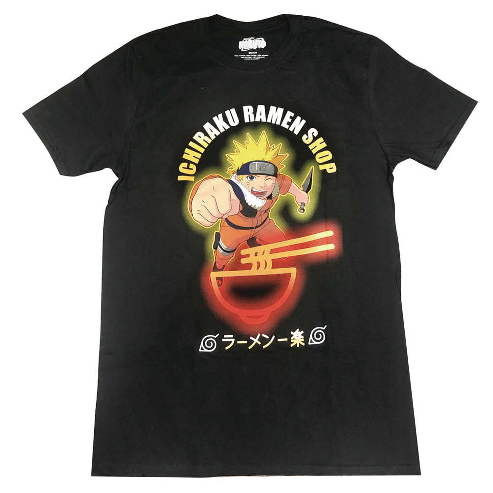 Naruto Ichiraku Ramen Shop Black T-Shirt XXL 