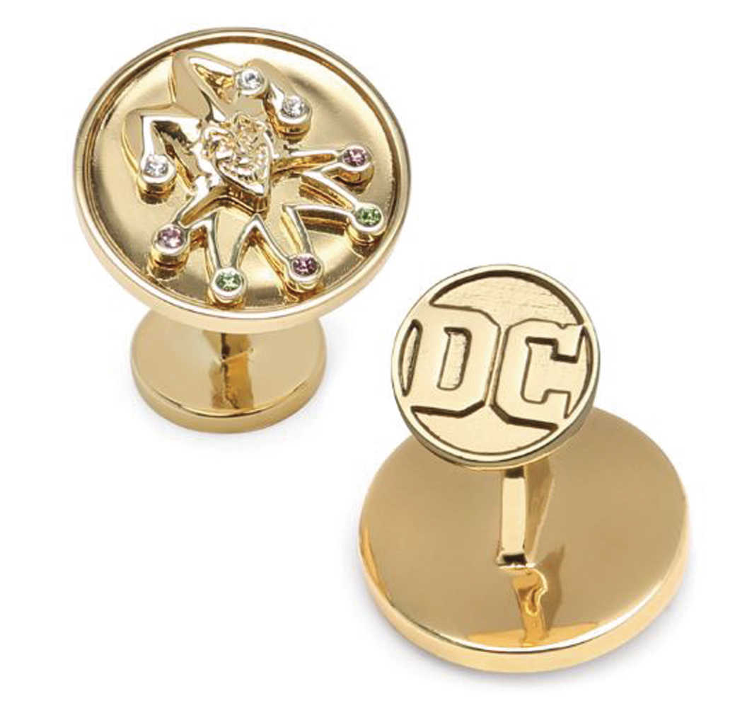 DC Joker Gold Plated Cufflinks 