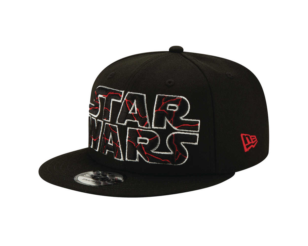 Star Wars E9 Cracked Word Mark Black 950 Snap Back Cap 