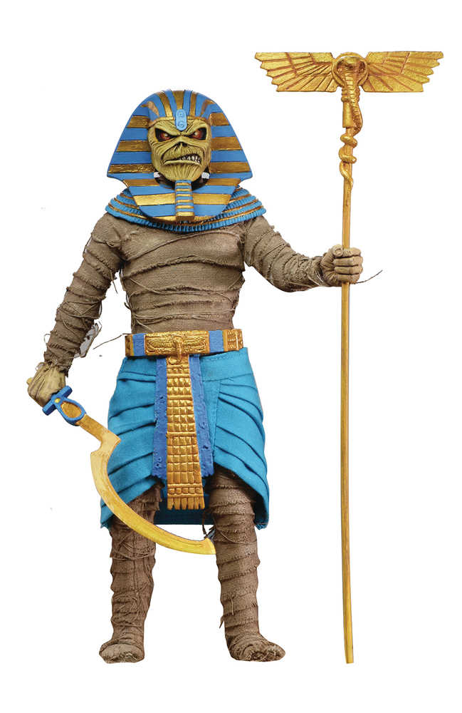 Iron Maiden Pharaoh Eddie 8 In Retro Action Figure 
