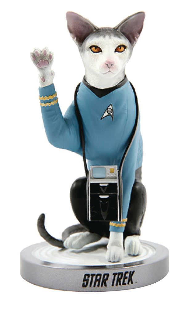 Star Trek Tos Spock Cat Polystone Statue 