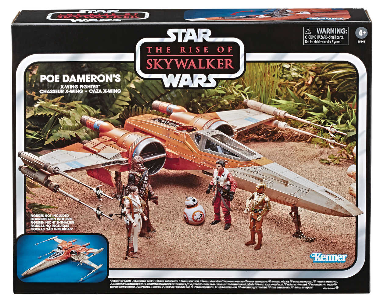 Star Wars E9 Vintage Poe Dameron X Wing Fighter Case  
