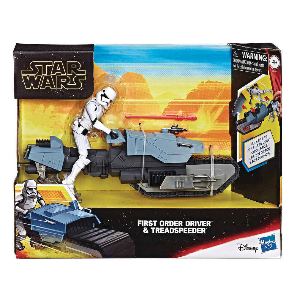 Star Wars Galaxy E9 5 In Scale Treadspeeder W/Action Figure 2 Pk Case  
