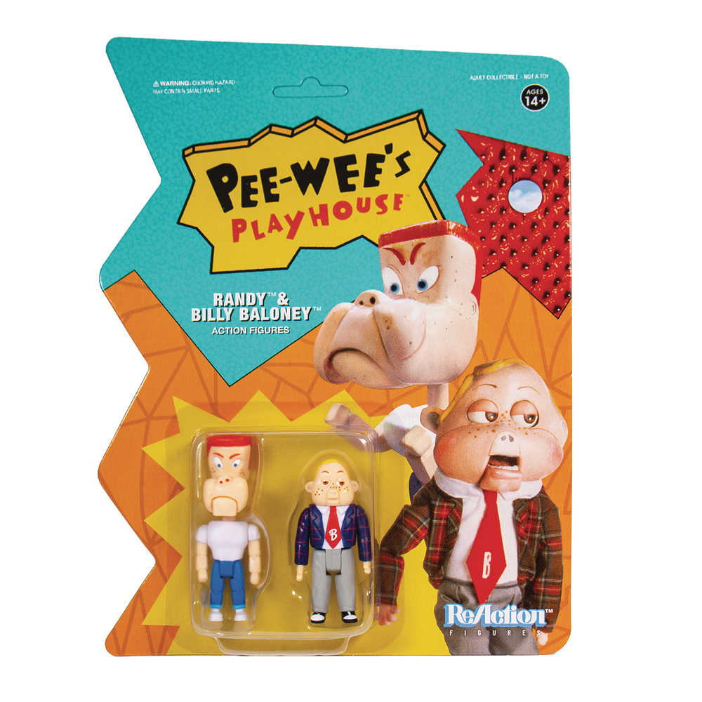 Pee Wees Playhouse Randy & Billy Baloney Reaction Figure (Ne