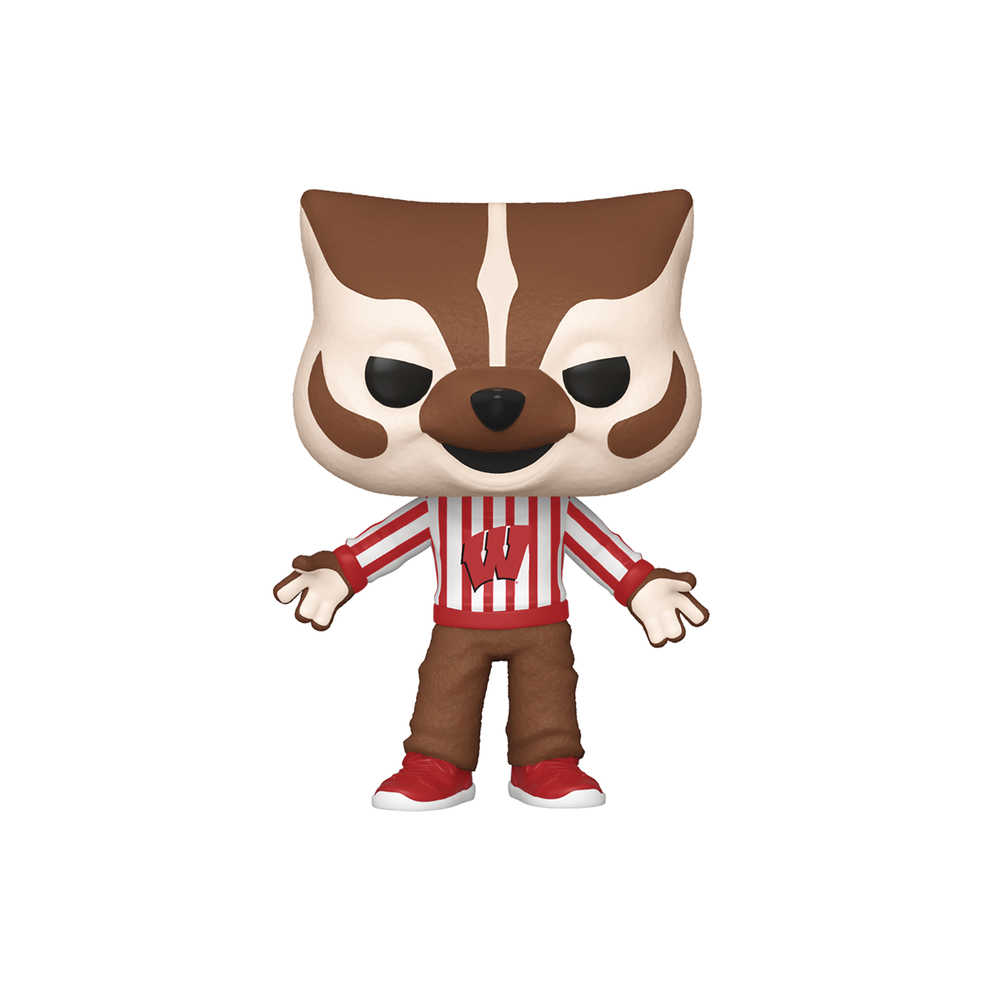 Pop College University Of Wisconsin Bucky Badger Vinyl Figure 