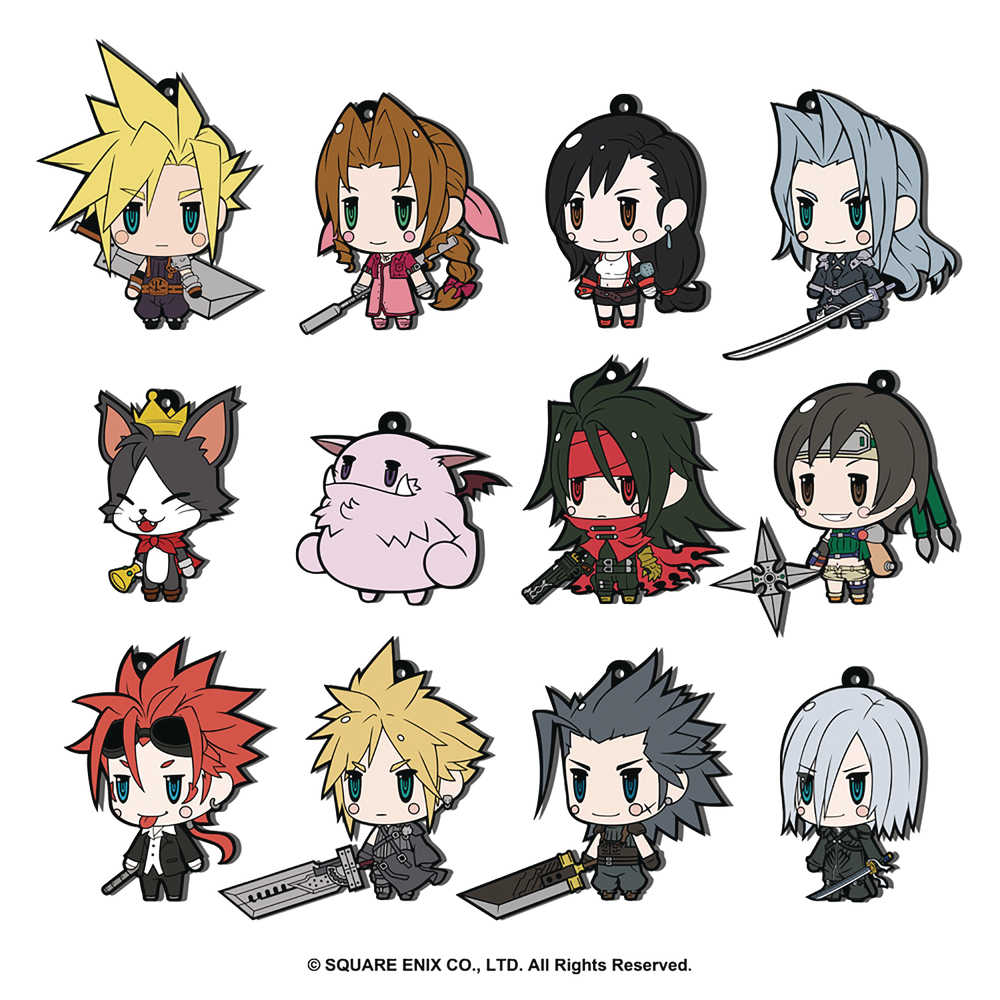 Final Fantasy Vii Trading Rubber Strap Ext Edition 12 Pc Blind Mystery Box Display (C