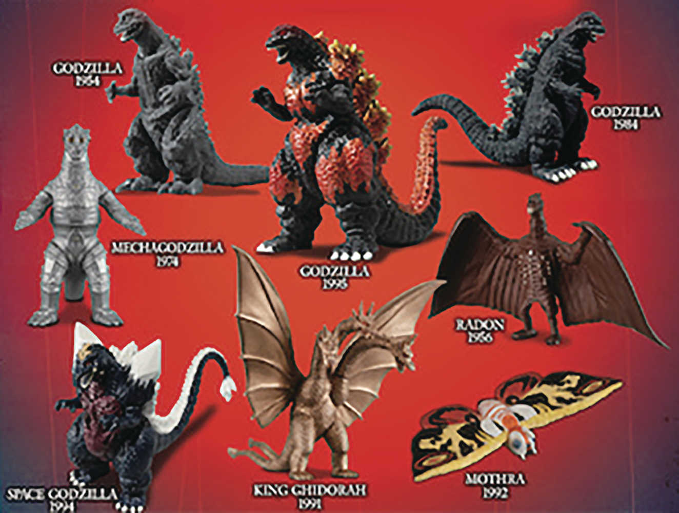 Classic Godzilla Mini Figure 24 Pc Blind Bag Ds