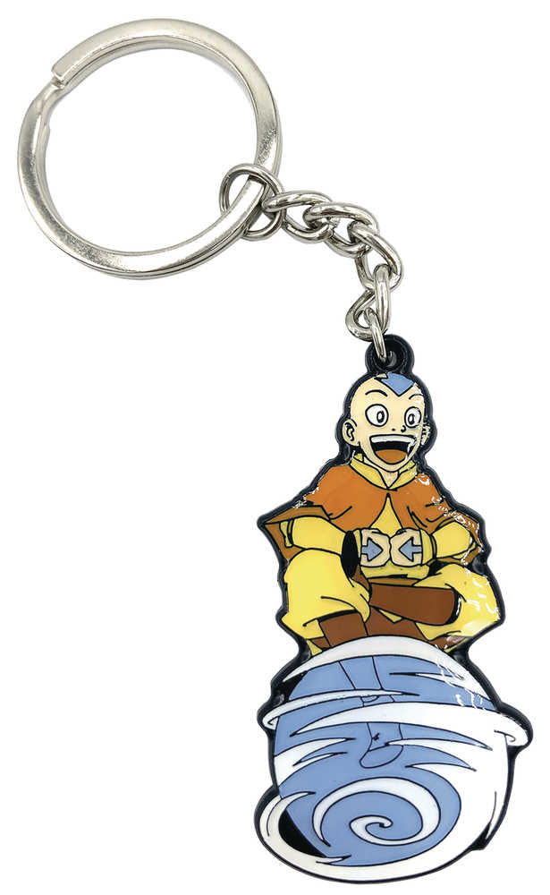 Avatar The Last Air Bender Aang On Air Scooter Keychain 