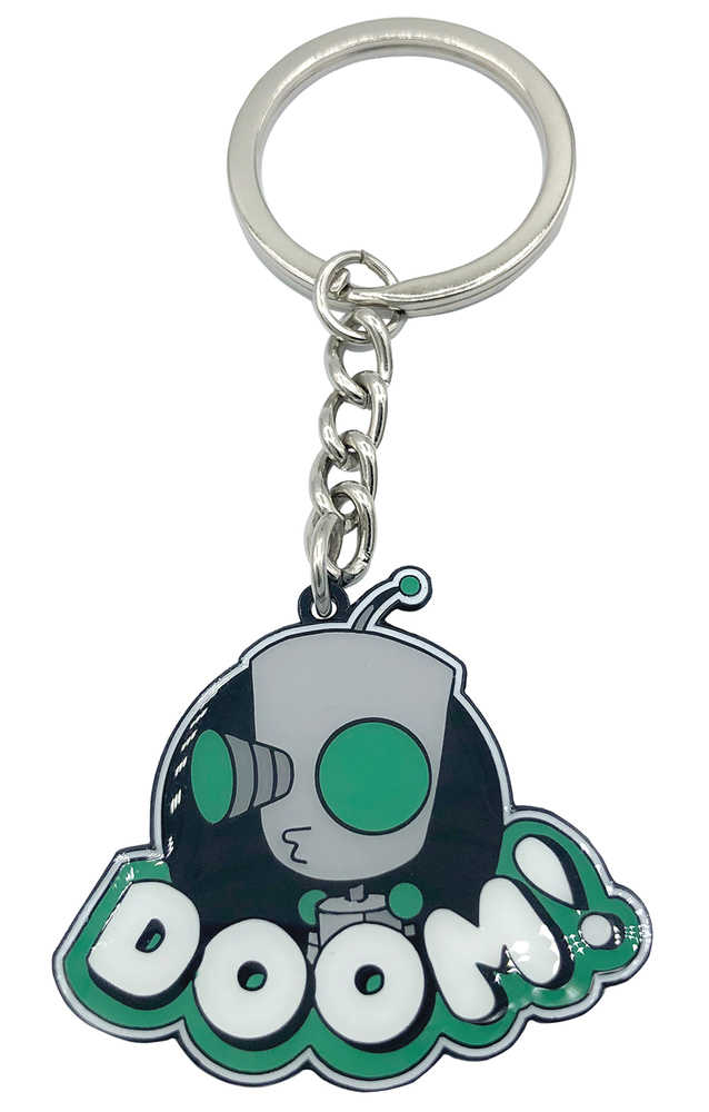 Invader Zim Doom Enamel Keychain 