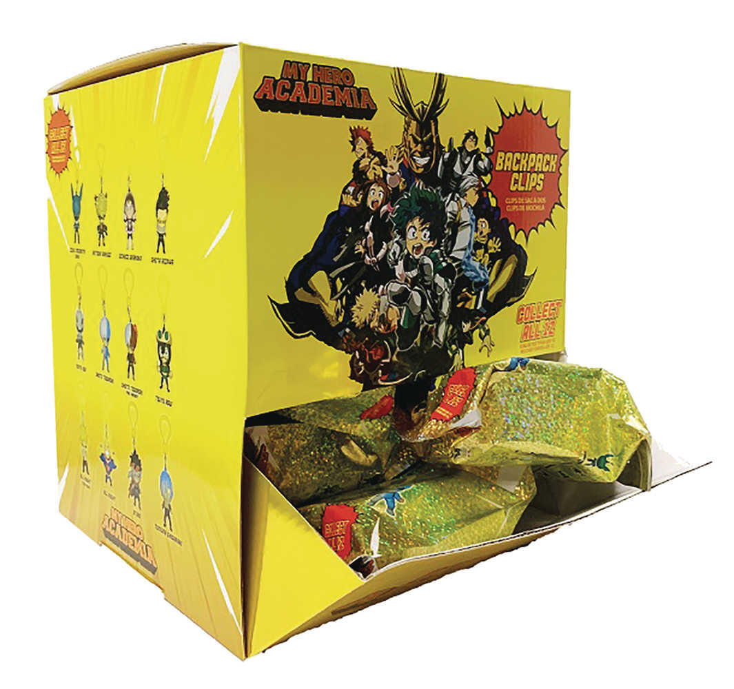 My Hero Academia Backpack Hangers 24 Pc Blind Mystery Box Display 