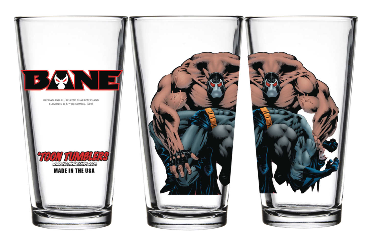 Toon Tumblers DC Bane Pint Glass 