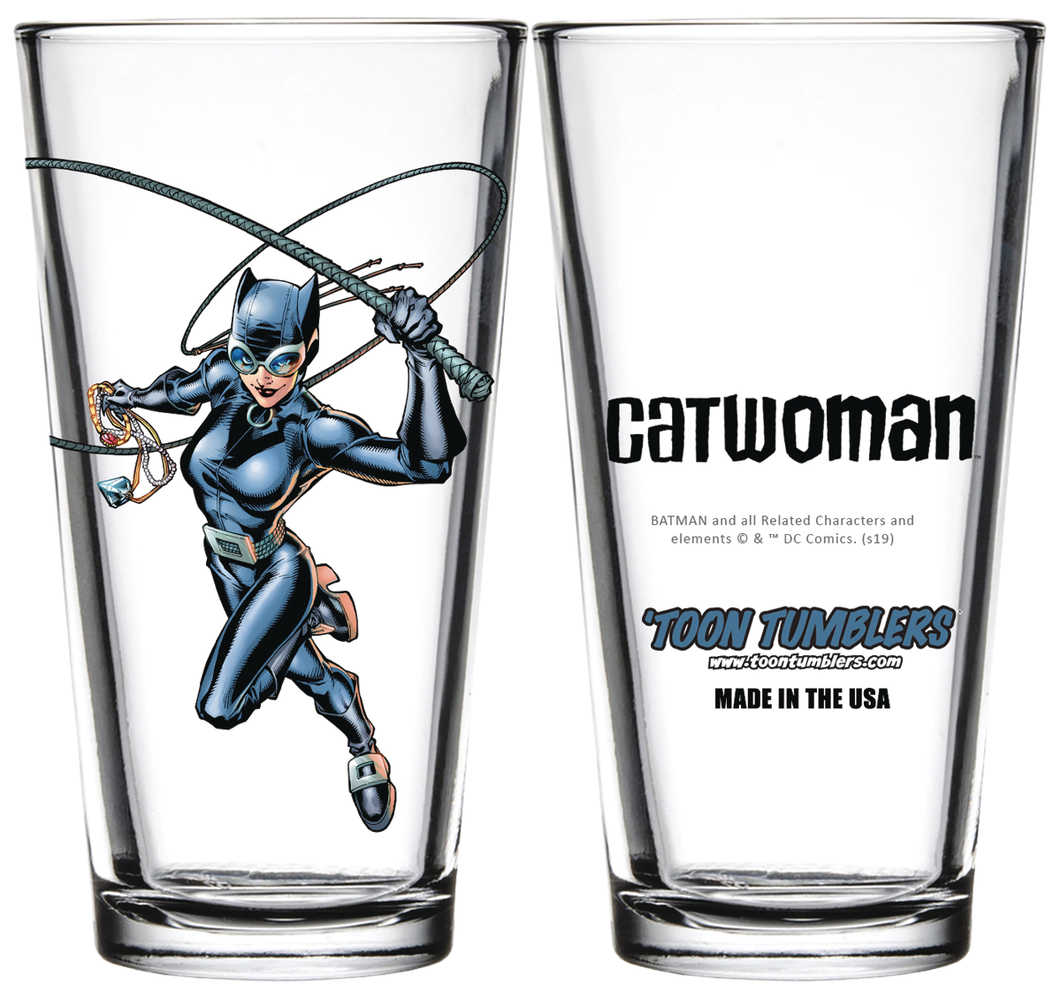 Toon Tumblers DC Catwoman Pint Glass 