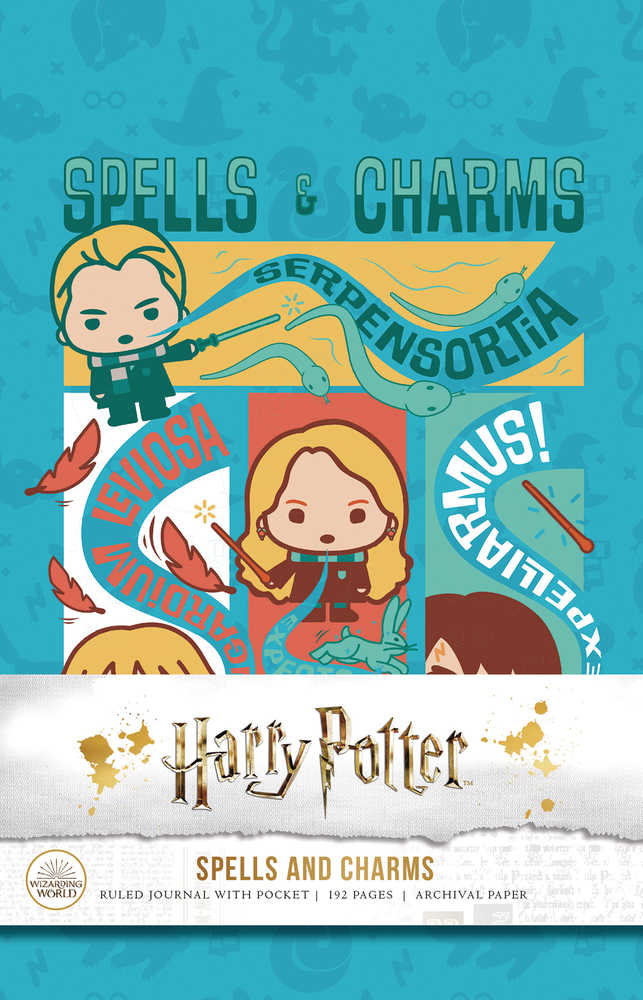 Harry Potter Spells And Charms Hardcover Ruled Journal 