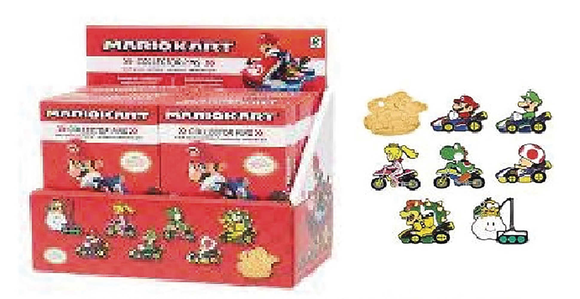 Mario Kart Collector Enamel Pin 24 Pc Assortment Ds 