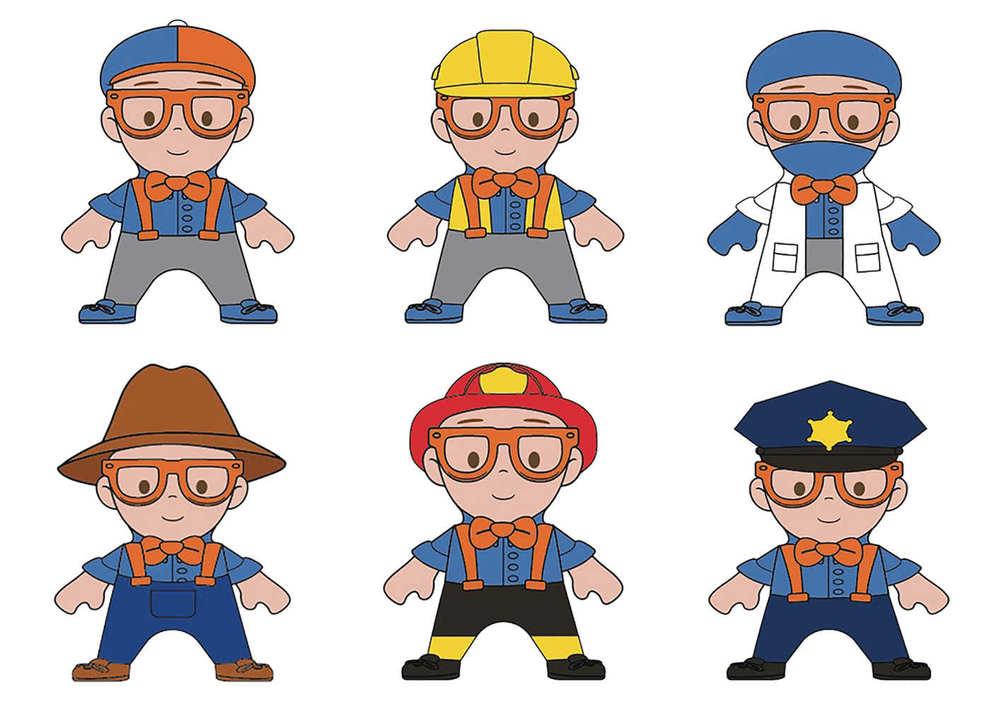 Blippi Squishy 24 Pc Blind Mystery Box Display 