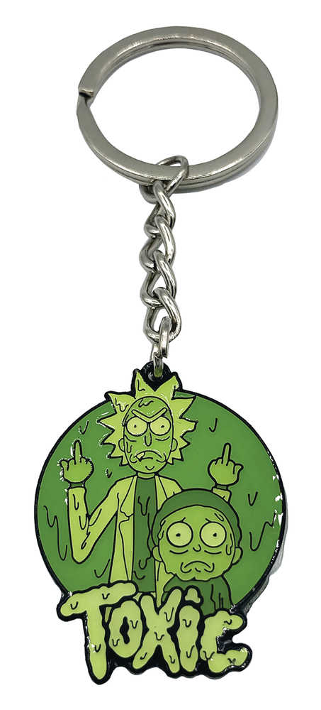 Rick And Morty Toxic Enamel Keychain 