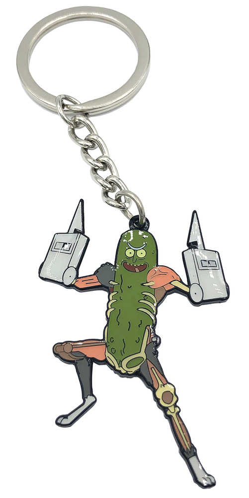 Rick And Morty Pickle Rick W/Rat Limbs Enamel Keychain 