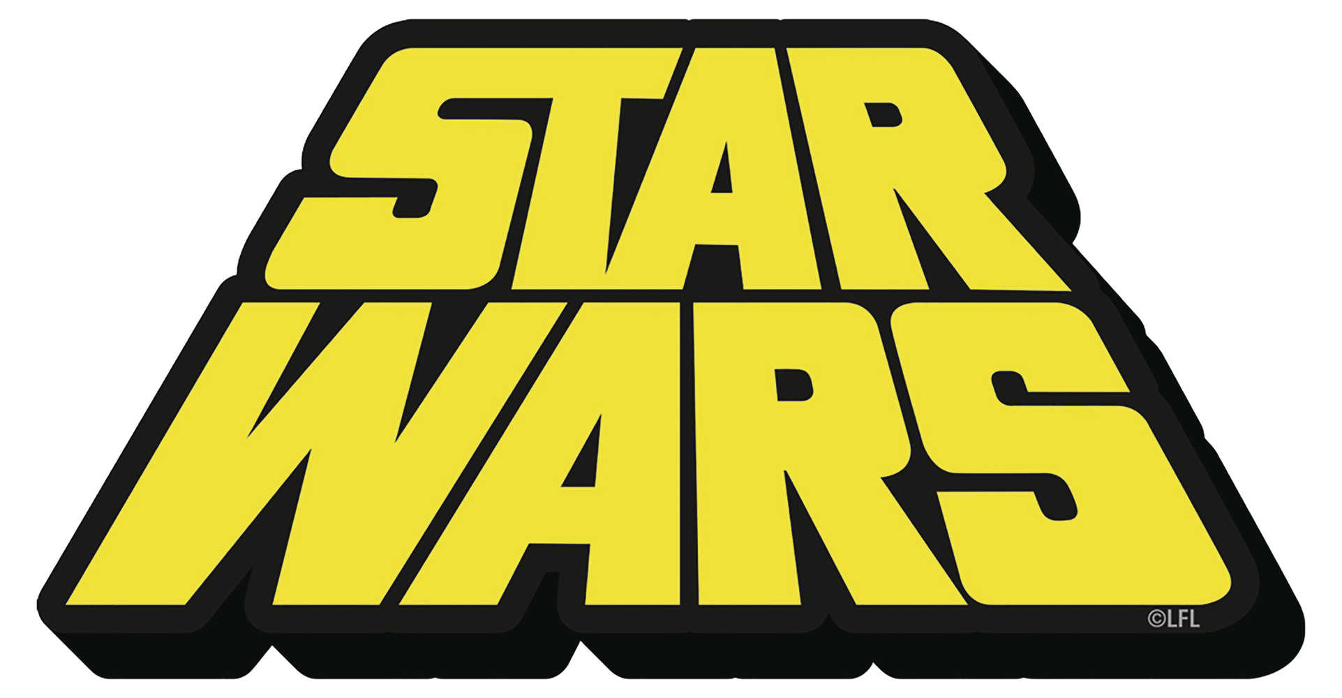 Star Wars Retro Logo Chunky Magnet 