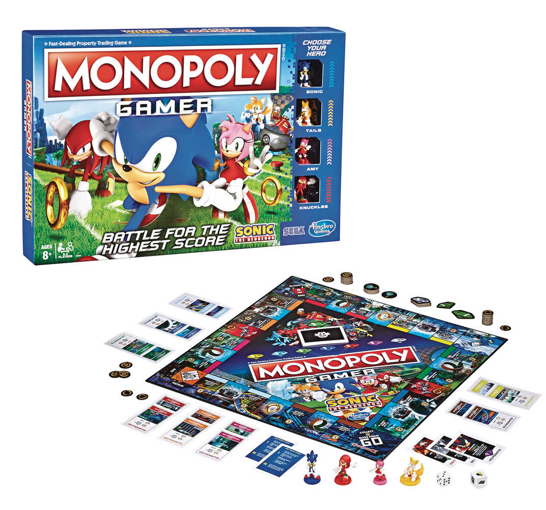 Monopoly Gamer Sonic The Hedgehog Edition Game Case  