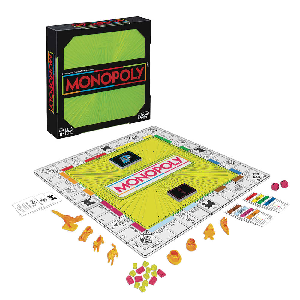 Monopoly Neon Pop Edition Board Game Case  