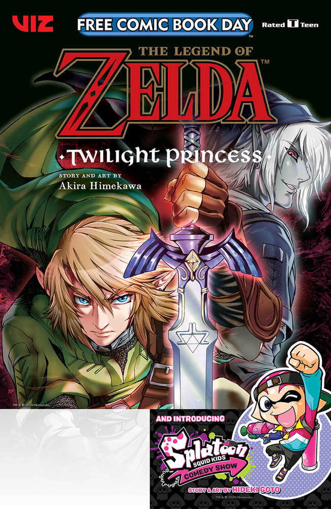 Free Comic Book Day 2020 Legend Zelda Twilight Princess Splatoon Squid Kids