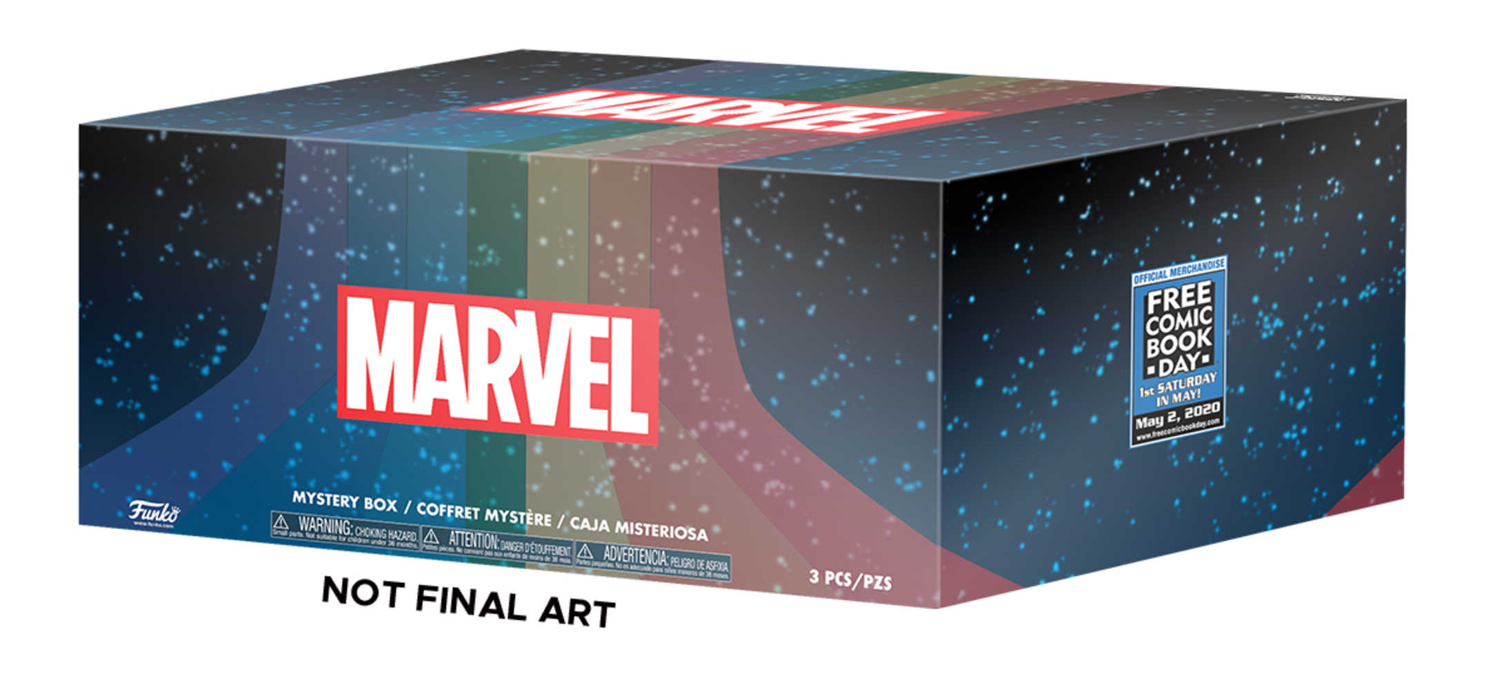 Free Comic Book Day 2020 Funko Previews Exclusive Marvel Mystery Box B Size XXL 
