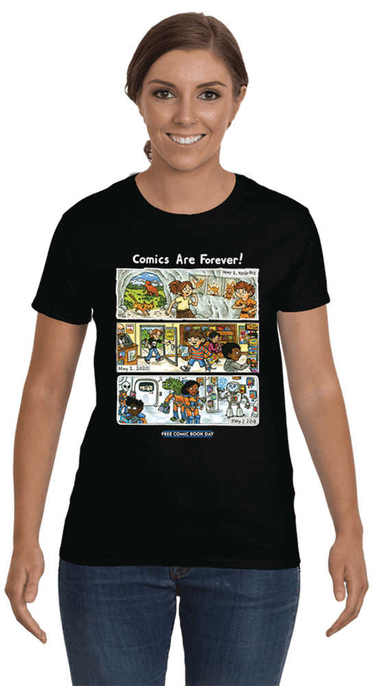 Free Comic Book Day 2020 Comm Artist Brown Women Blk T-Shirt XXL 
