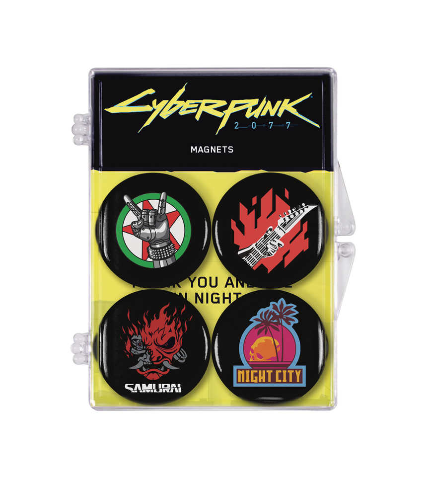 Cyberpunk 2077 Magnet 4 Pack Set 
