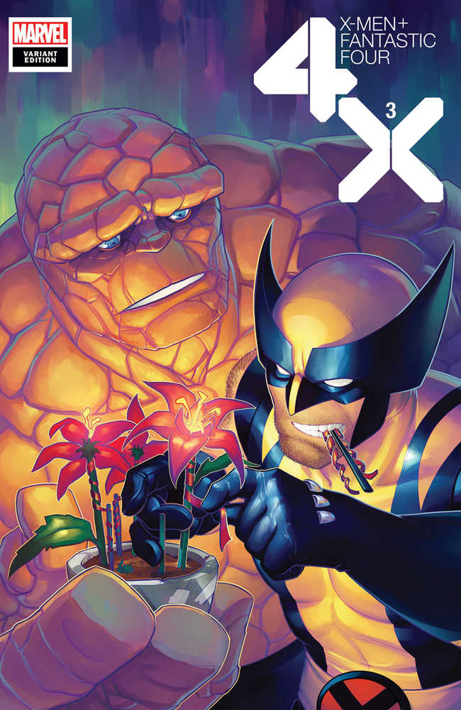 X-Men Fantastic Four #3 (Of 4) Hetrick Flower Variant