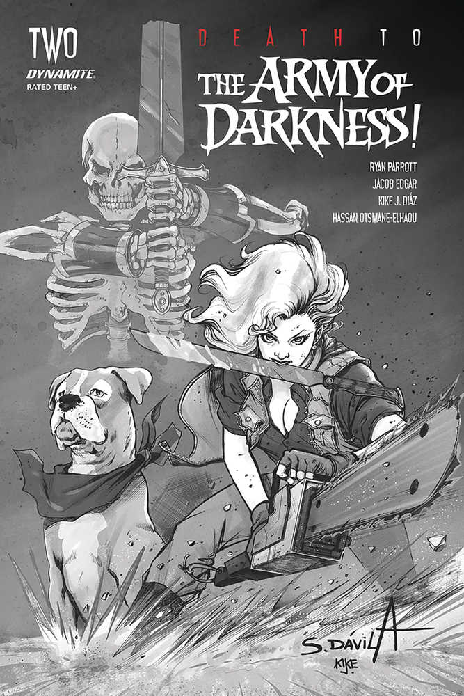 Death To Army Of Darkness #2 40 Copy Davila Black & White Variant Edition