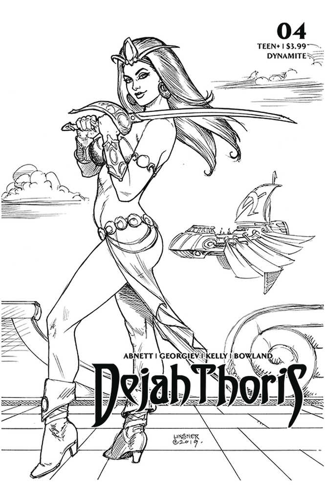 Dejah Thoris (2019) #4 25 Copy Linsner Black & White Variant Edition