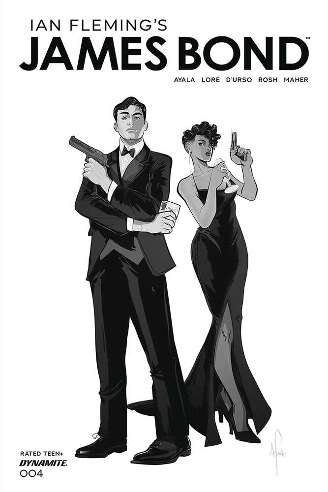 James Bond #4 20 Copy Richardson Black & White Tint Variant Edition
