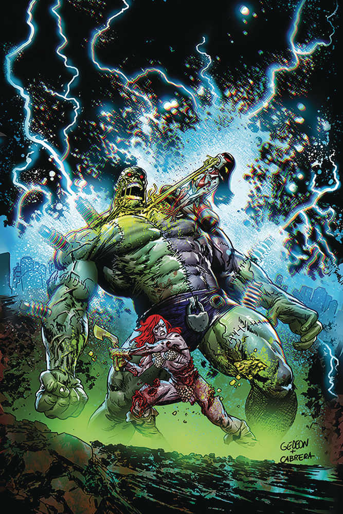 Vampirella Red Sonja #7 Gedeon Limited Virgin Zombie Cover