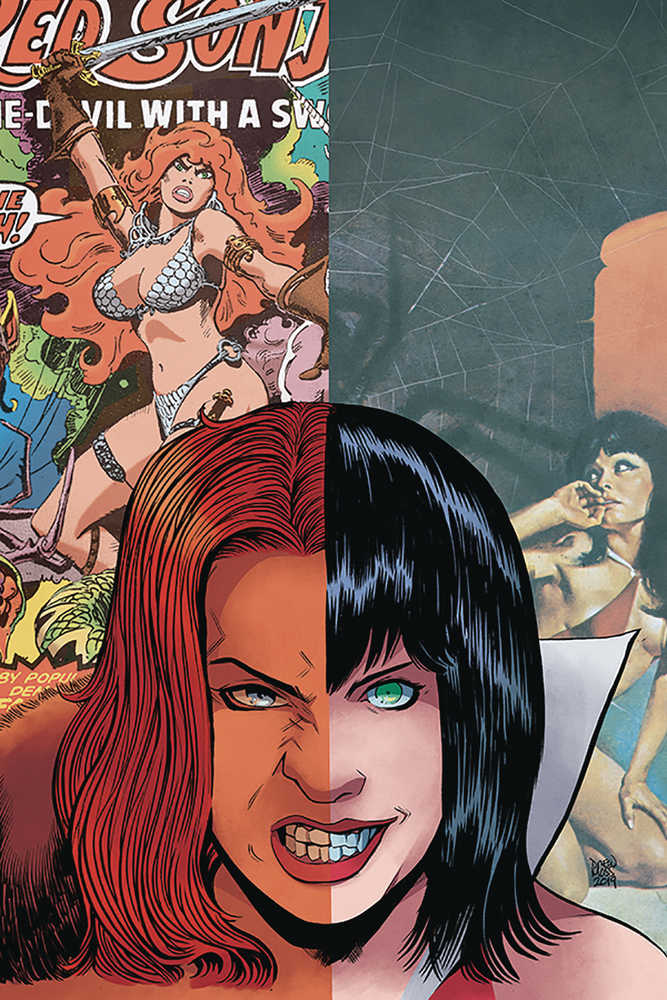 Vampirella Red Sonja #7 30 Copy Moss Full Art Variant Edition