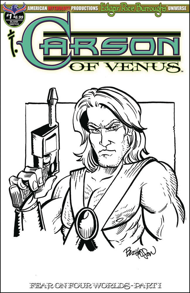 Carson Of Venus Fear Worlds Hand Drawn Sktch Cover 