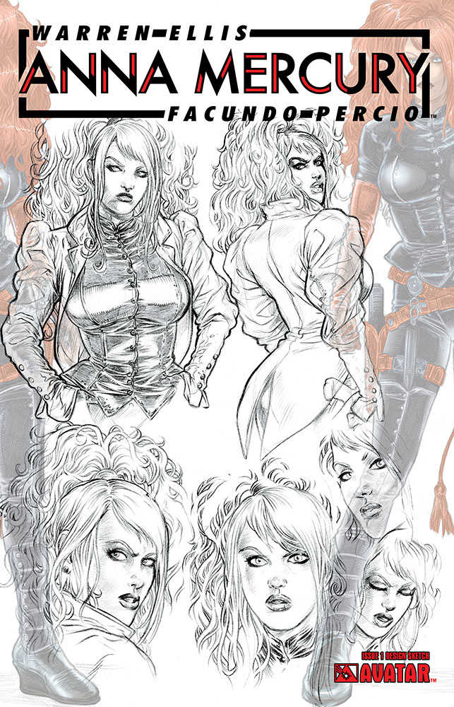 Anna Mercury #1 Design Sketch Variant (Mature)