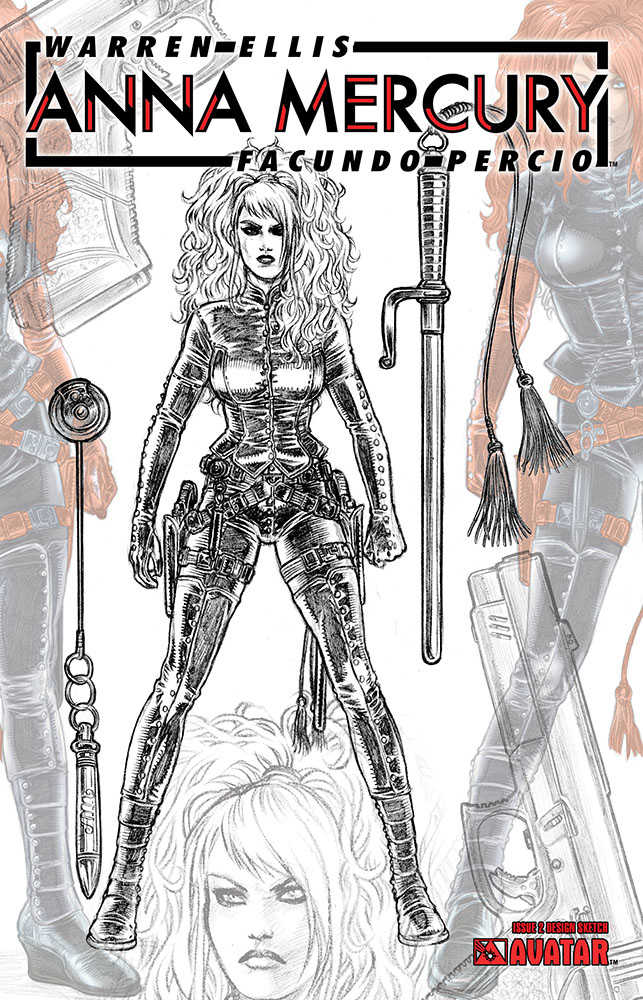 Anna Mercury #2 Design Sketch Variant (Mature)