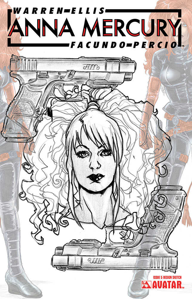 Anna Mercury #5 Design Sketch Variant (Mature)