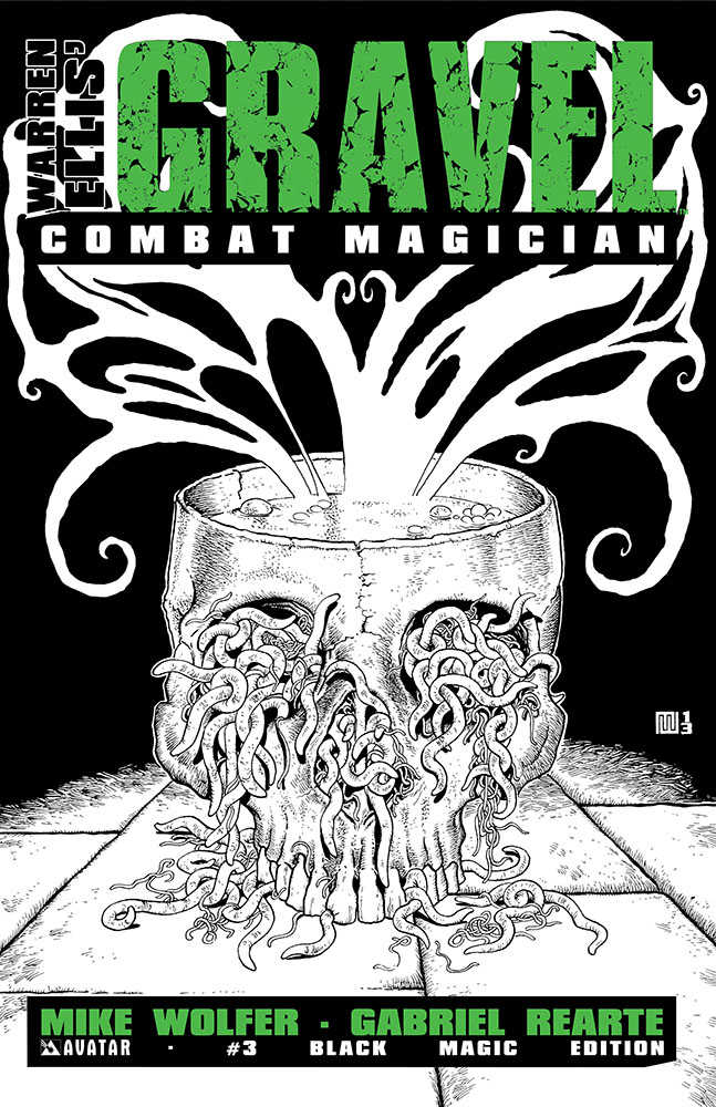 Gravel Combat Magician #3 Black Magic Variant (Mature)