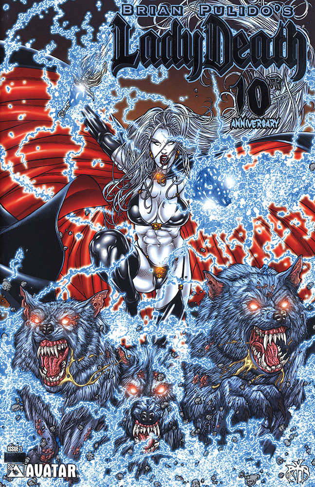 Lady Death 10 Th Ann #1 Platinum Foil Variant (Mature)