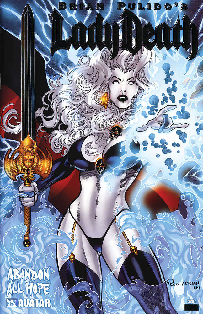 Lady Death Abandon All Hope #1 Platinum Foil Variant (Mature)