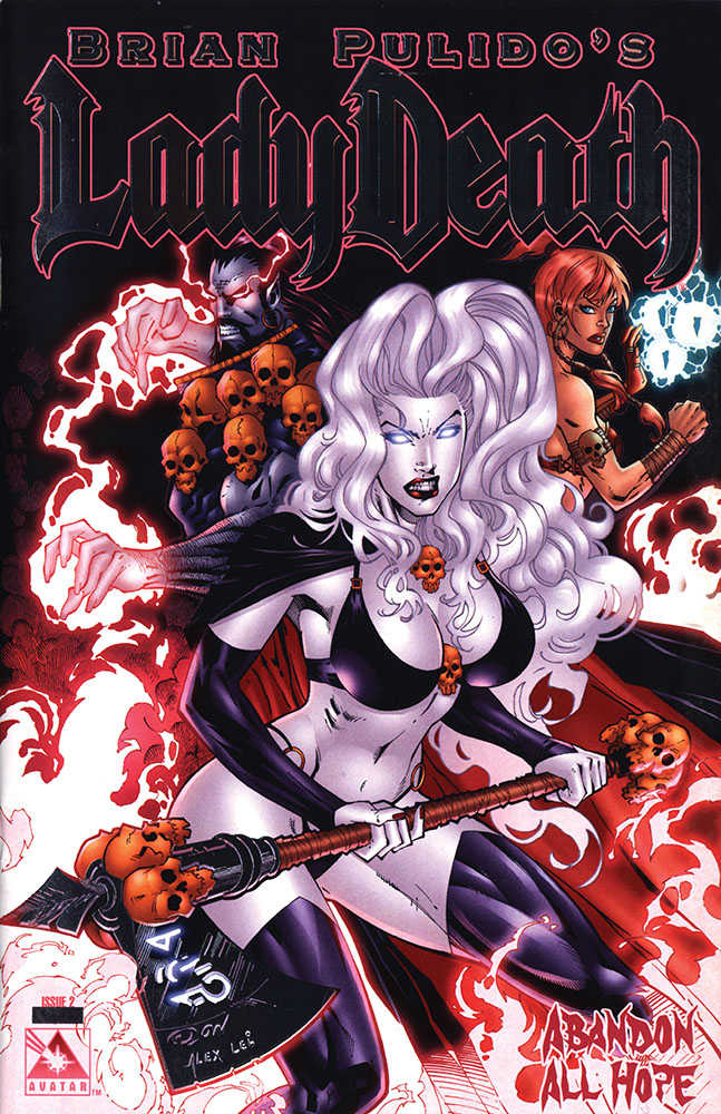 Lady Death Abandon All Hope #2 Platinum Foil Variant (Mature)