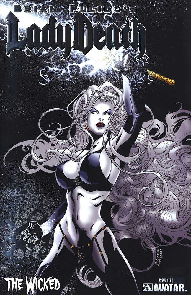 Lady Death Wicked #1/2 Platinum Foil Variant (Mature)