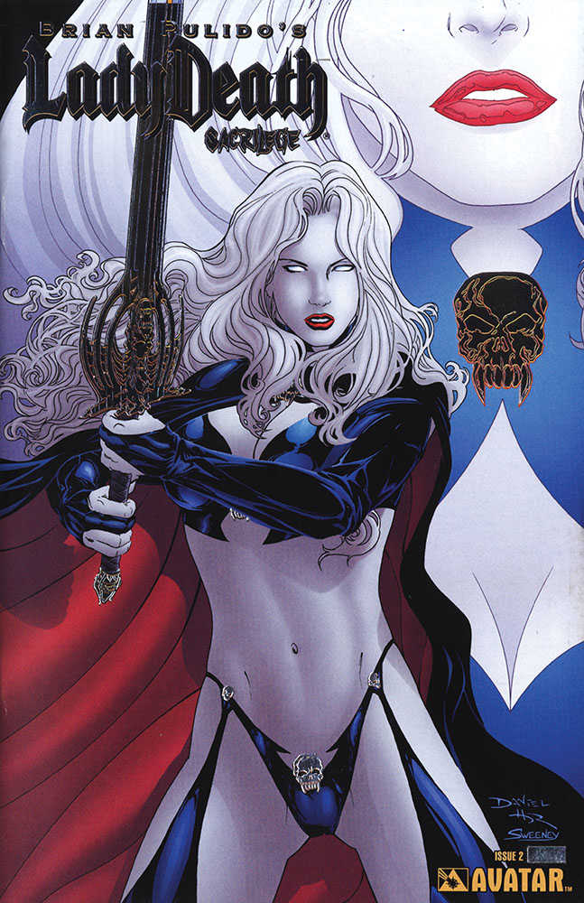 Lady Death Sacrilege #2 Platinum Foil Variant (Mature)