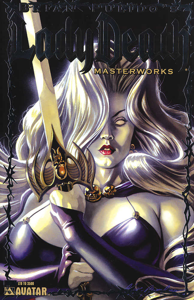 Lady Death Masterworks Platinum Foil Variant (Mature)