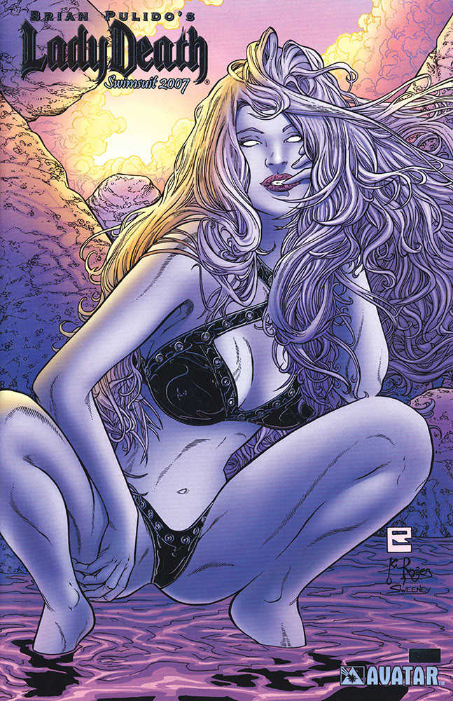 Lady Death Swimsuit 2007 Platinum Foil Variant (Mature)
