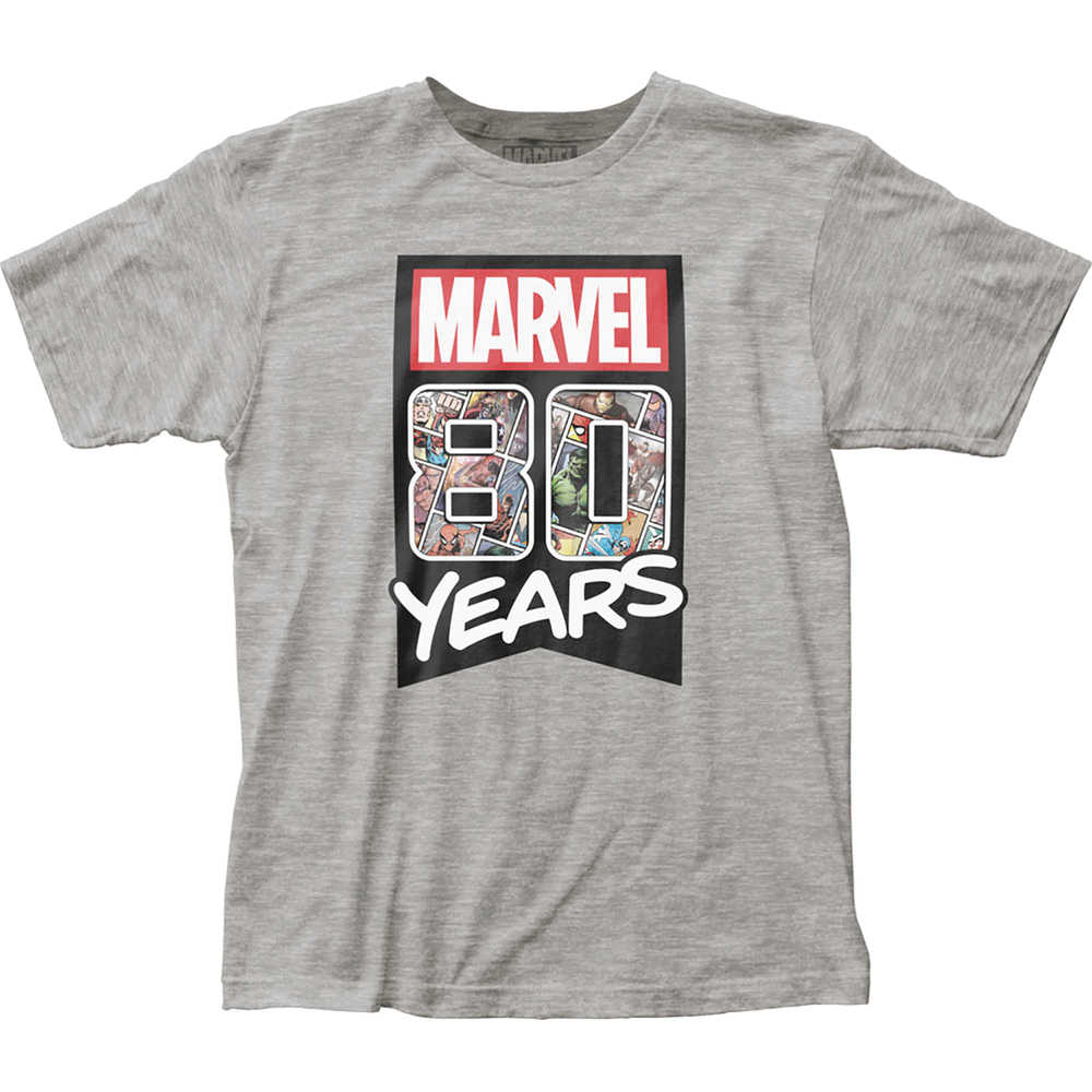 Marvel Comics 80 Years T-Shirt LG 