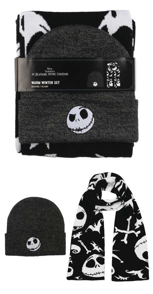 Nightmare Before Christmas Beanie & Scarf Combo 