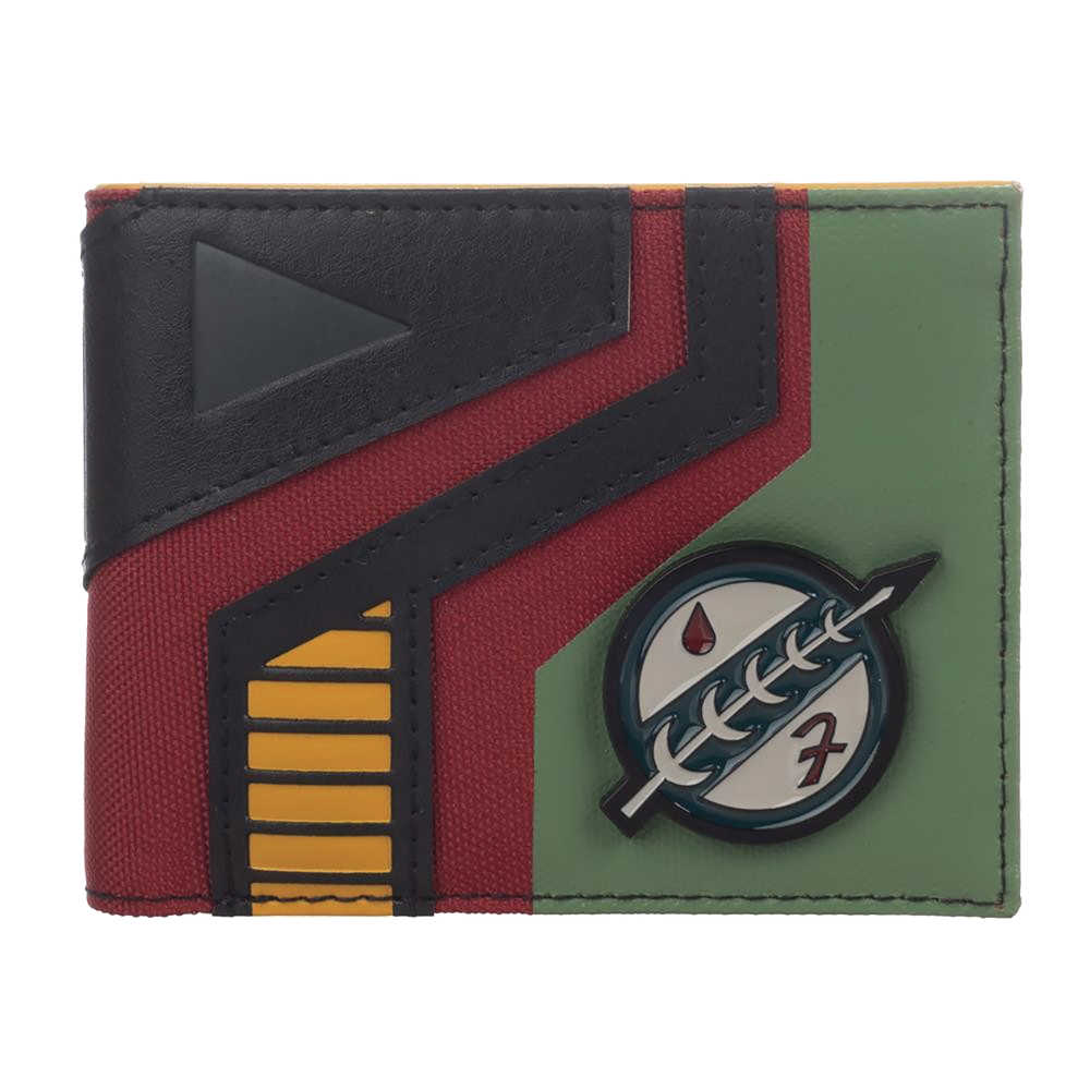 Star Wars Mixed Material Boba Fett Bifold Wallet 